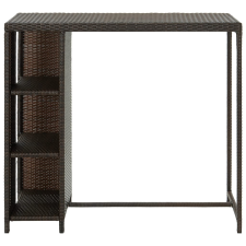 vidaXL barna polyrattan kerti tárolóláda 120 x 60 x 110 cm (313475) bútor
