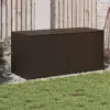 vidaXL barna polyrattan kerti tárolóláda 283 L