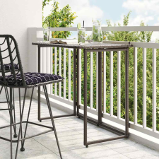 vidaXL barna polyrattan összecsukható kerti asztal 90x51x75 cm kerti bútor