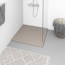 vidaXL barna SMC zuhanytálca 80 x 80 cm kád, zuhanykabin