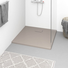 vidaXL barna SMC zuhanytálca 90 x 80 cm kád, zuhanykabin