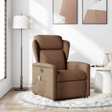 vidaXL barna szövet dönthető masszázsfotel (4015590) masszázsfotel