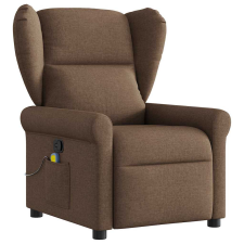 vidaXL barna szövet dönthető masszázsfotel (4015670) masszázsfotel