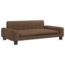 vidaXL barna szövet kutyaágy 90 x 53 x 30 cm (171849) szállítóbox, fekhely kutyáknak