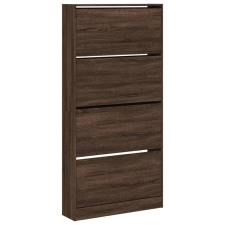 vidaXL barna tölgy cipőszekrény 4 kihajtható fiókkal 80x21x163,5 cm (3214370) bútor