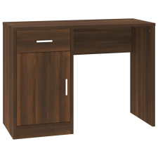 vidaXL barna tölgy faanyag fiókos/rekeszes íróasztal 100x40x73 cm (342658) bútor