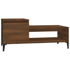 vidaXL barna tölgy fatermék dohányzóasztal 100 x 50 x 45 cm (821139) bútor