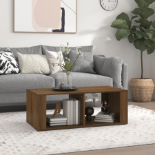 vidaXL barna tölgy fatermék dohányzóasztal 100x50x36 cm bútor