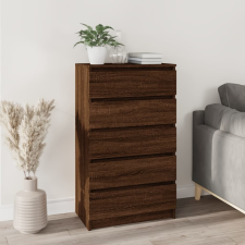 vidaXL barna tölgy szerelt fa fiókos szekrény 60 x 36 x 103 cm bútor