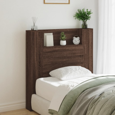 vidaXL barna tölgy színű áthidalószekrény LED-ekkel 100x16,5x103,5 cm ágy és ágykellék
