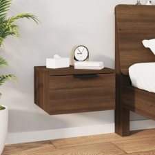 vidaXL barna tölgy színű falra szerelhető éjjeliszekrény 34x30x20 cm bútor