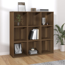 vidaXL barna tölgy színű könyvszekrény 98x30x98 cm bútor