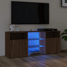 vidaXL barna tölgy színű LED-es TV-szekrény 120x30x50 cm bútor