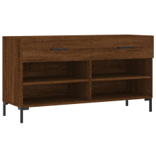 vidaXL barna tölgy színű műfa cipőpolc 102x35x55 cm (829747) bútor