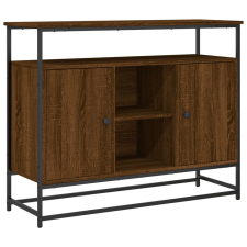 vidaXL barna tölgy színű műfa tálalószekrény 100 x 35 x 80 cm (835543) bútor