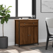 vidaXL barna tölgy színű műfa tálalószekrény 70 x 30 x 80 cm bútor