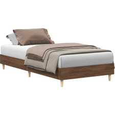 vidaXL barna tölgy színű szerelt fa ágykeret matrac nélkül 75x190 cm (861099) ágy és ágykellék