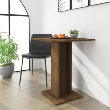 vidaXL barna tölgy színű szerelt fa bisztróasztal 60 x 60 x 75 cm bútor