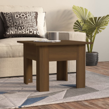 vidaXL barna tölgy színű szerelt fa dohányzóasztal 55 x 55 x 42 cm bútor