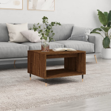 vidaXL barna tölgy színű szerelt fa dohányzóasztal 60x50x40 cm bútor