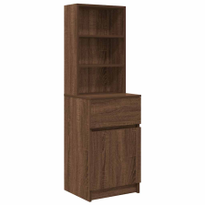 vidaXL barna tölgy színű szerelt fa éjjeliszekrény 39x35x125 cm (861316) bútor