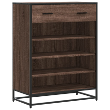 vidaXL barna tölgy színű szerelt fa és fém cipőszekrény 75x38x97,5 cm (3300879) bútor