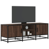 vidaXL barna tölgy színű szerelt fa és fém TV-szekrény 120x35x41 cm