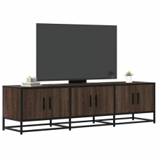 vidaXL barna tölgy színű szerelt fa és fém TV-szekrény 150x35x41 cm bútor