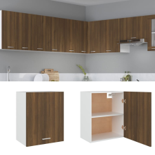 vidaXL barna tölgy színű szerelt fa függőszekrény 50 x 31 x 60 cm bútor