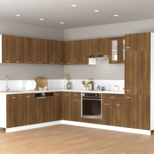 vidaXL barna tölgy színű szerelt fa függőszekrény 60 x 31 x 40 cm bútor
