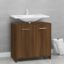 vidaXL barna tölgy színű szerelt fa fürdőszobaszekrény 60x33x60 cm fürdőszoba bútor
