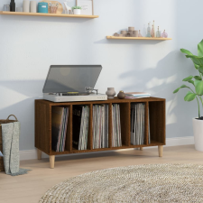 vidaXL barna tölgy színű szerelt fa hanglemezszekrény 100 x 38 x 48 cm bútor