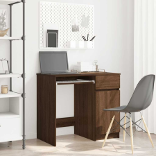 vidaXL barna tölgy színű szerelt fa íróasztal 86x49x76 cm íróasztal