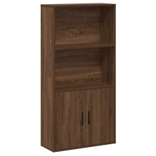 vidaXL barna tölgy színű szerelt fa könyvespolc 60x24x120 cm (860424) bútor
