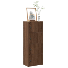 vidaXL barna tölgy színű szerelt fa könyvszekrény 40x24x102 cm bútor