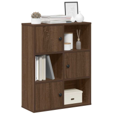 vidaXL barna tölgy színű szerelt fa könyvszekrény 60x24x76,5 cm bútor