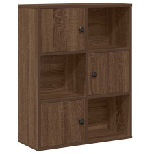 vidaXL barna tölgy színű szerelt fa könyvszekrény 60x24x76,5 cm (860388) bútor