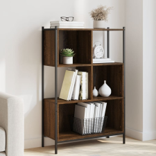 vidaXL barna tölgy színű szerelt fa könyvszekrény 72x28x109 cm bútor