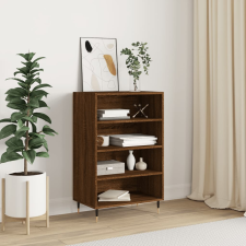 vidaXL barna tölgy színű szerelt fa magasszekrény 57 x 35 x 90 cm bútor