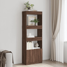vidaXL barna tölgy színű szerelt fa magasszekrény 63 x 33 x 180 cm bútor