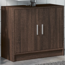 vidaXL barna tölgy színű szerelt fa mosdószekrény 63 x 29 x 55 cm fürdőszoba bútor