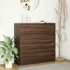 vidaXL barna tölgy színű szerelt fa tálalószekrény 100x35x99 cm bútor