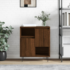 vidaXL barna tölgy színű szerelt fa tálalószekrény 60 x 35 x 70 cm bútor