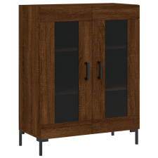 vidaXL barna tölgy színű szerelt fa tálalószekrény 69,5 x 34 x 90 cm (827795) bútor