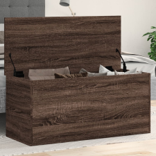 vidaXL barna tölgy színű szerelt fa tárolóláda 100x42x46 cm bútor