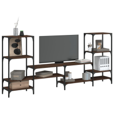 vidaXL barna tölgy színű szerelt fa TV-szekrény 206,5x28,5x95 cm bútor