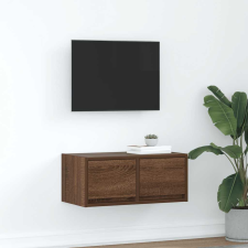 vidaXL barna tölgy színű szerelt fa TV-szekrény 60x31x25,5 cm bútor