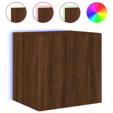 vidaXL barna tölgyszínű fali TV-szekrény LED-del 40,5x35x40 cm (837258) bútor