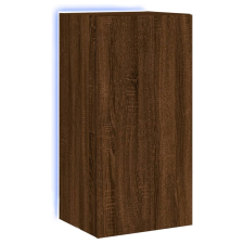 vidaXL barna tölgyszínű fali TV-szekrény LED-del 40,5x35x80 cm (837266) bútor