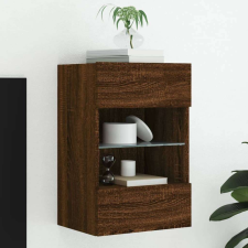 vidaXL barna tölgyszínű fali TV-szekrény LED-del 40x30x60,5 cm bútor